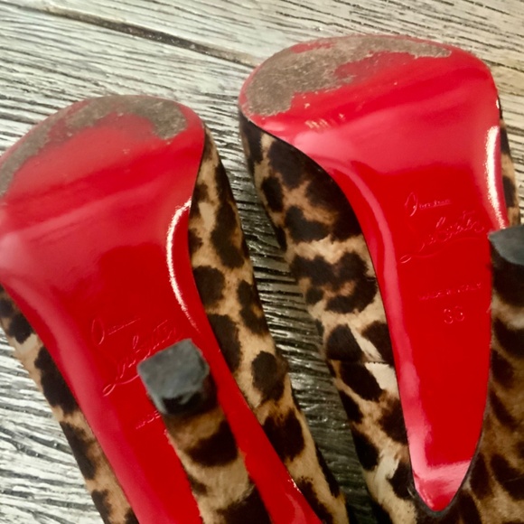 AUTHENTIC LEOPARD PRINT CHRISTIAN LOUBOUTIN HEELS - Picture 16 of 16